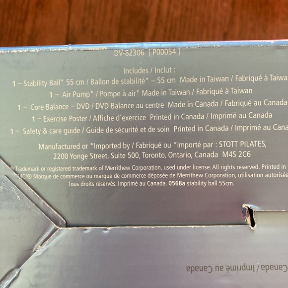 NWOT ball, pump, dvd, exercise poster by Stott Pilates - Picture 10 of 13